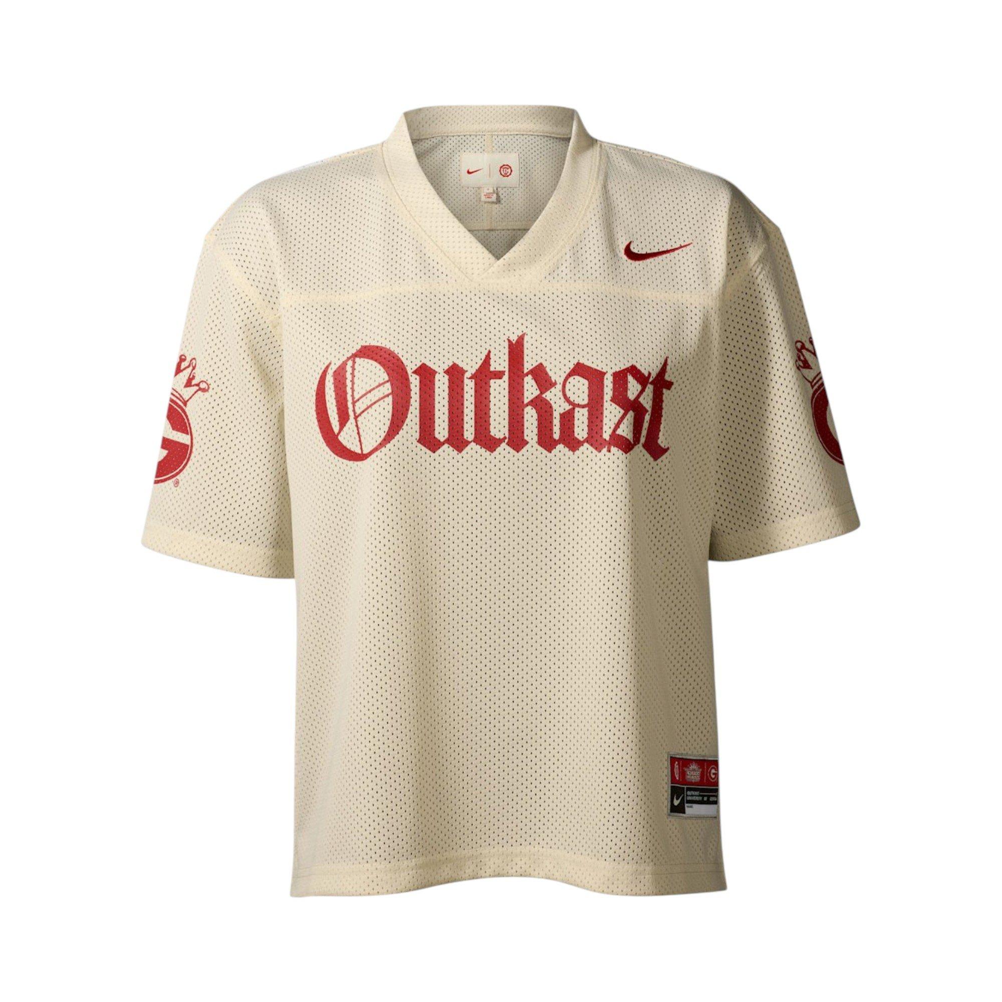 Nike x UGA x Outkast Cropped Women's Football Jersey - WHITE/RED